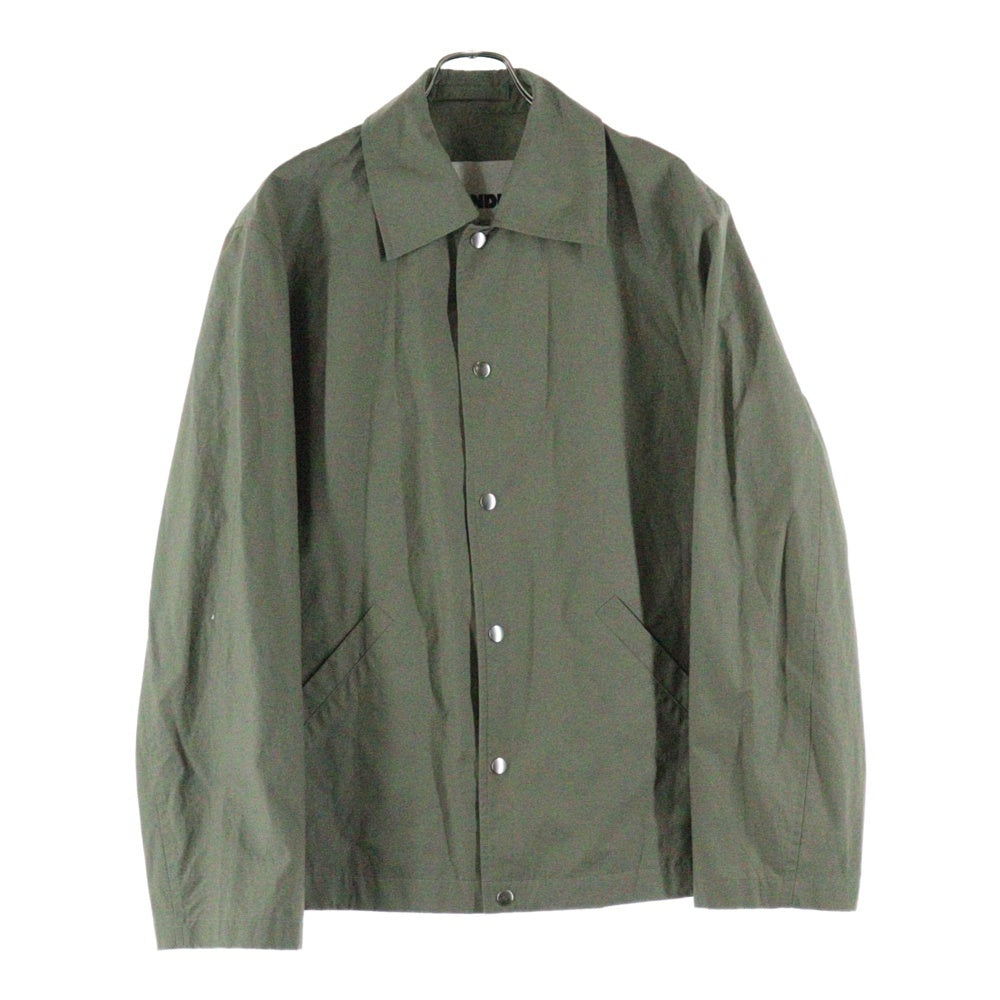 JIL SANDER(ジルサンダー) 23SS W BLOUSON 03 PNT J23BN0003 バックロゴ コットンポプリンコーチジャケット カーキ