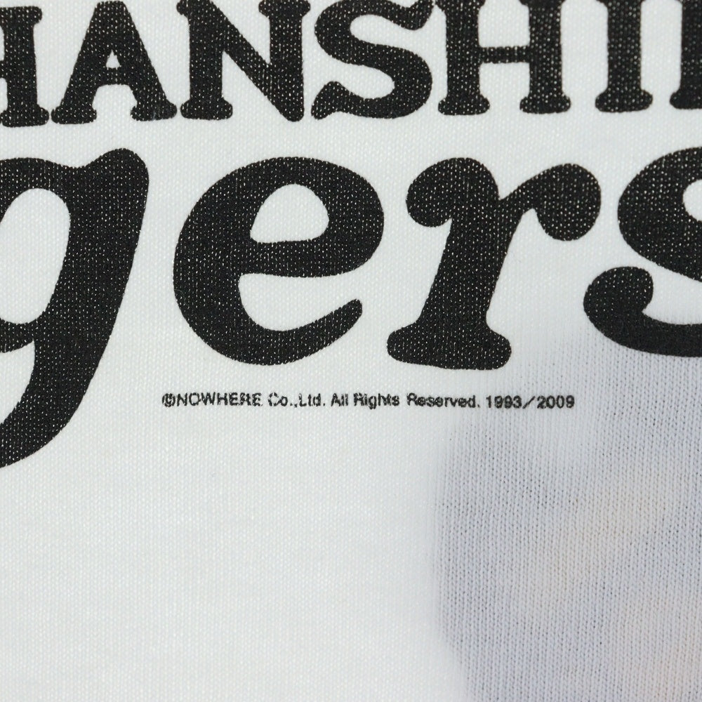 A BATHING APE(アベイシングエイプ) ×HANSHIN Tigers MTE-00306 ×阪神タイガース クルーネック半袖Tシャツカットソー ホワイト