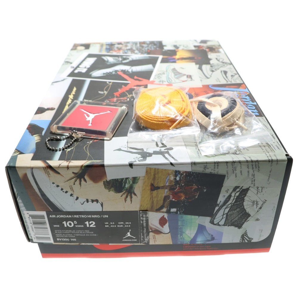 NIKE(ナイキ) ×UNION AIR JORDAN 1 RETRO HI NRG BV1300-146 ×ユニオン エアジョーダン1 レトロ ハイカットスニーカー ホワイト/ブルー/レッド US10.5/28.5cm