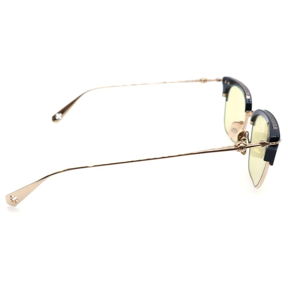 CHROME HEARTS(クロムハーツ) SLUNTRADICTION ウェリントンサングラス 眼鏡 アイウェア カラーレンズ ブラック/ゴールド