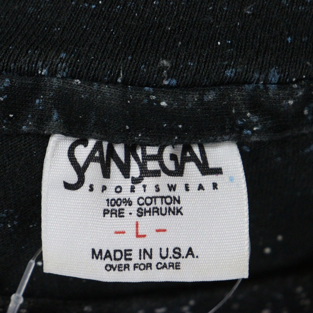 VINTAGE(ヴィンテージ) 90s Animal Wolf S/S TEE SANSEGALタグ 両面プリント アニマル クルーネック半袖Tシャツカットソー マルチカラー