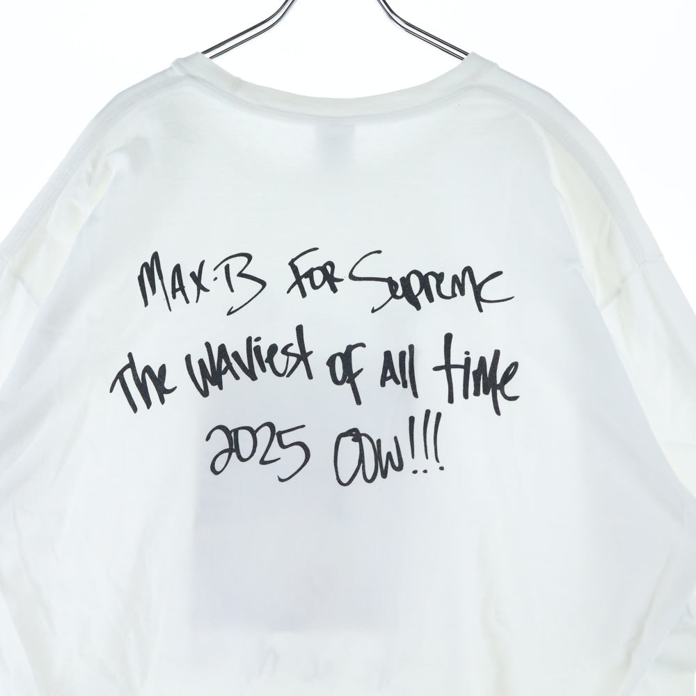 SUPREME(シュプリーム) 25SS Max B Tee マックスビー フォトプリント半袖Tシャツ ホワイト