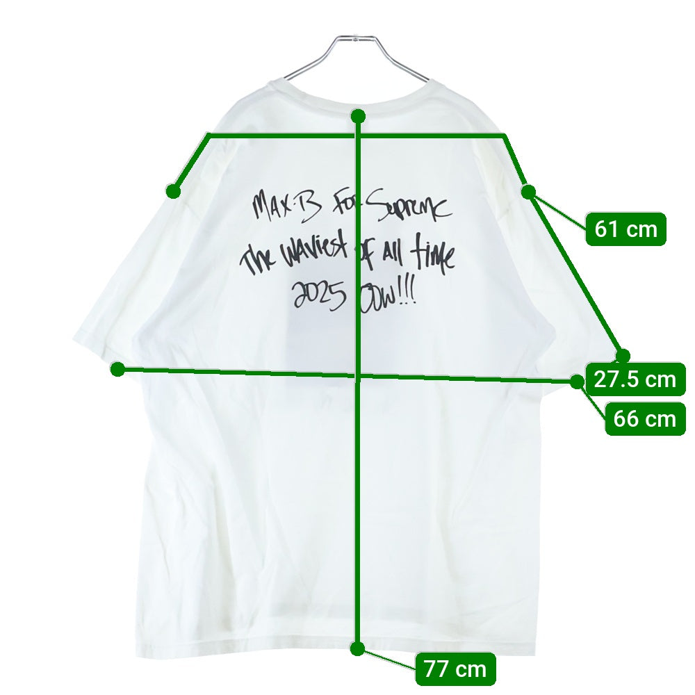 SUPREME(シュプリーム) 25SS Max B Tee マックスビー フォトプリント半袖Tシャツ ホワイト