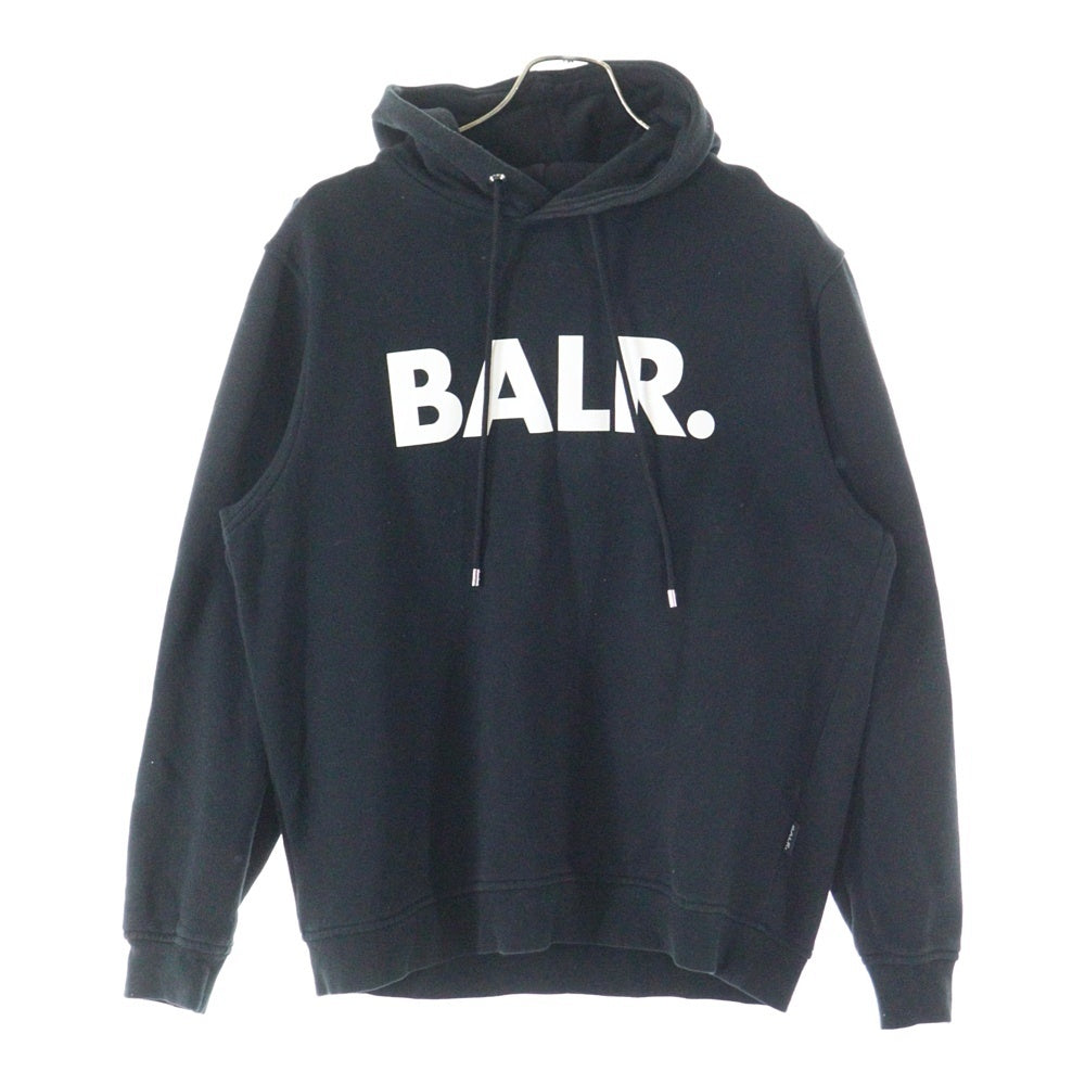 BALR.(ボーラー) ロゴプリント プルオーバーパーカー フーディー ブラック