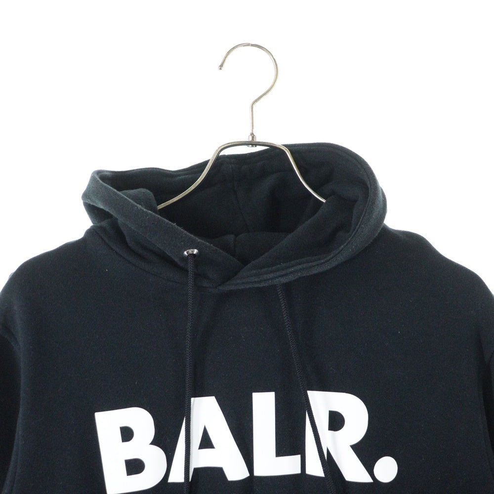 BALR.(ボーラー) ロゴプリント プルオーバーパーカー フーディー ブラック