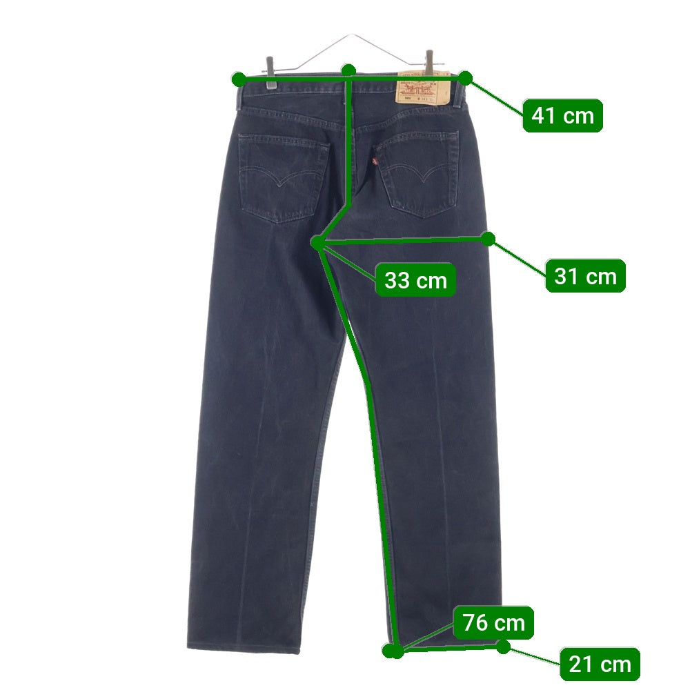 Levi's(リーバイス) 00s 501 Denim Pants Jeans 501‐0660 USA製 後染め ボタン裏553 デニムパンツ ジーンズ ブラック