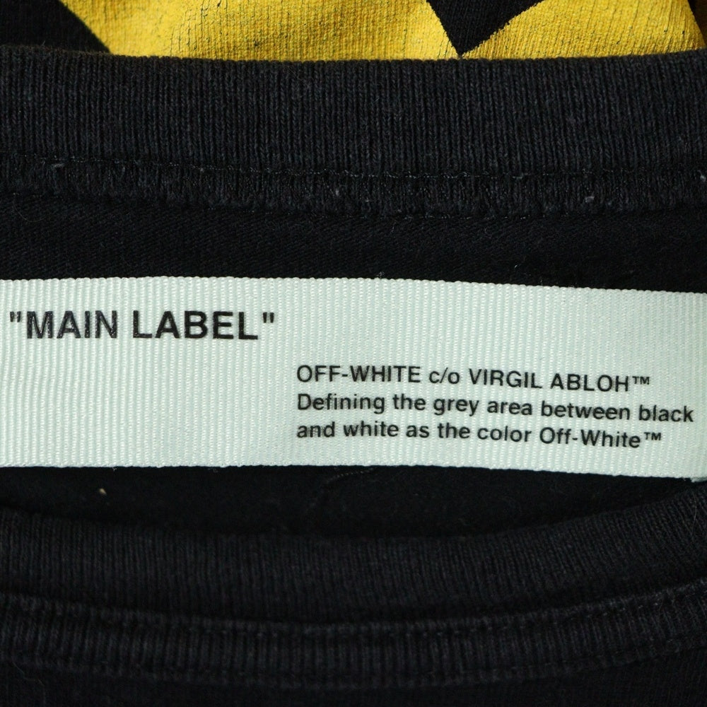 OFF-WHITE(オフホワイト) 18SS Gradient Caravaggio Tee OMAA027S18185076 グラディエント カラヴァッジオ 両面プリント クルーネック半袖Tシャツカットソー ブラック