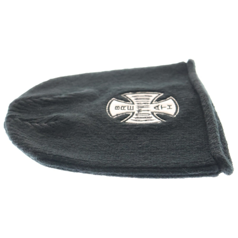 BREATH(ブレス) 25AW SOUTHSIDE CROSS DAMAGE BEANIE BR25AW-AC8006 クロスモチーフビーニー ニット帽子 ブラック