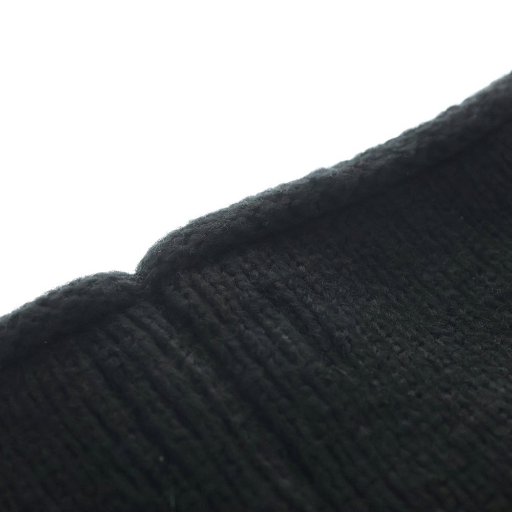 BREATH(ブレス) 25AW SOUTHSIDE CROSS DAMAGE BEANIE BR25AW-AC8006 クロスモチーフビーニー ニット帽子 ブラック