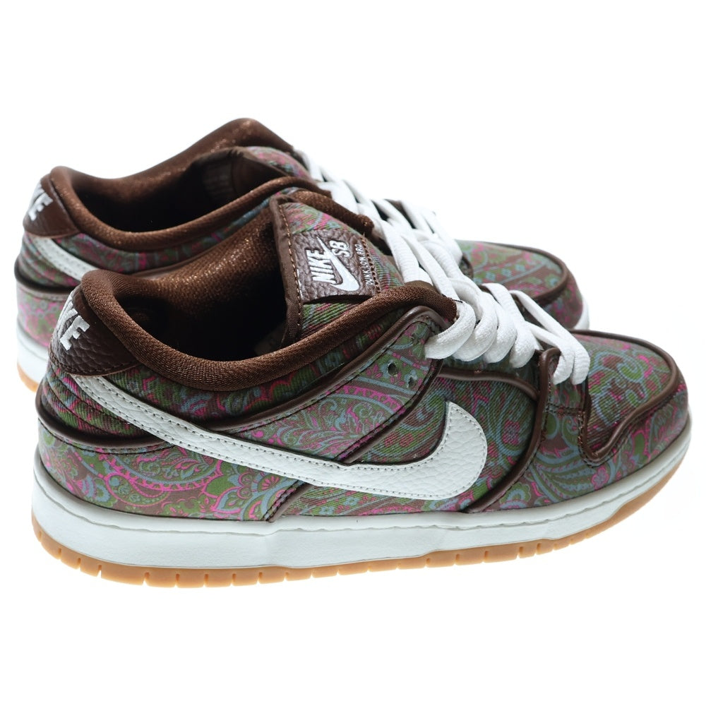NIKE SB(ナイキエスビー) DUNK LOW PRO PREMIUM BROWN PAISLEY DH7534-200 ダンクローカットスニーカー シューズ ペイズリー ブラウン US8/26.5cm