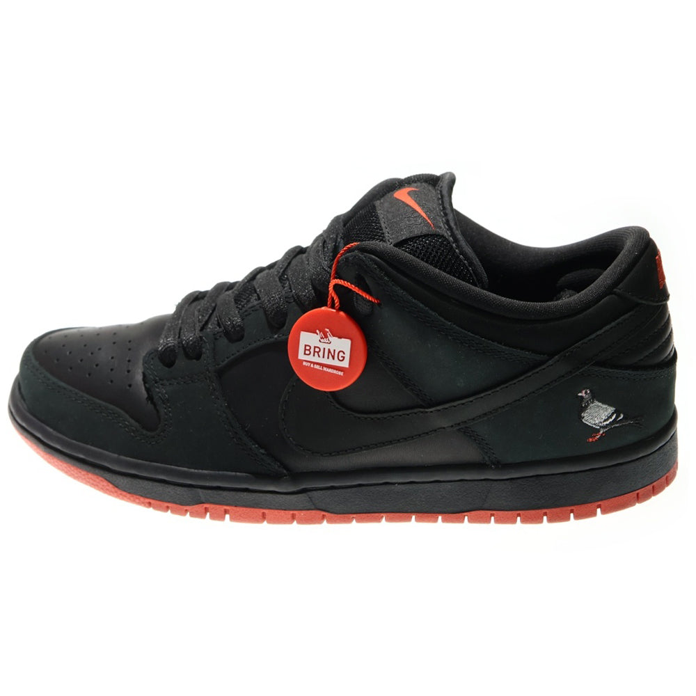 NIKE SB(ナイキエスビー) ×STAPLE DUNK LOW TRD QS Black Pigeon 883232-008 ×ステイプル ダンクロウ ブラックピジョン ローカットスニーカー ブラック US8.5/26.5cm