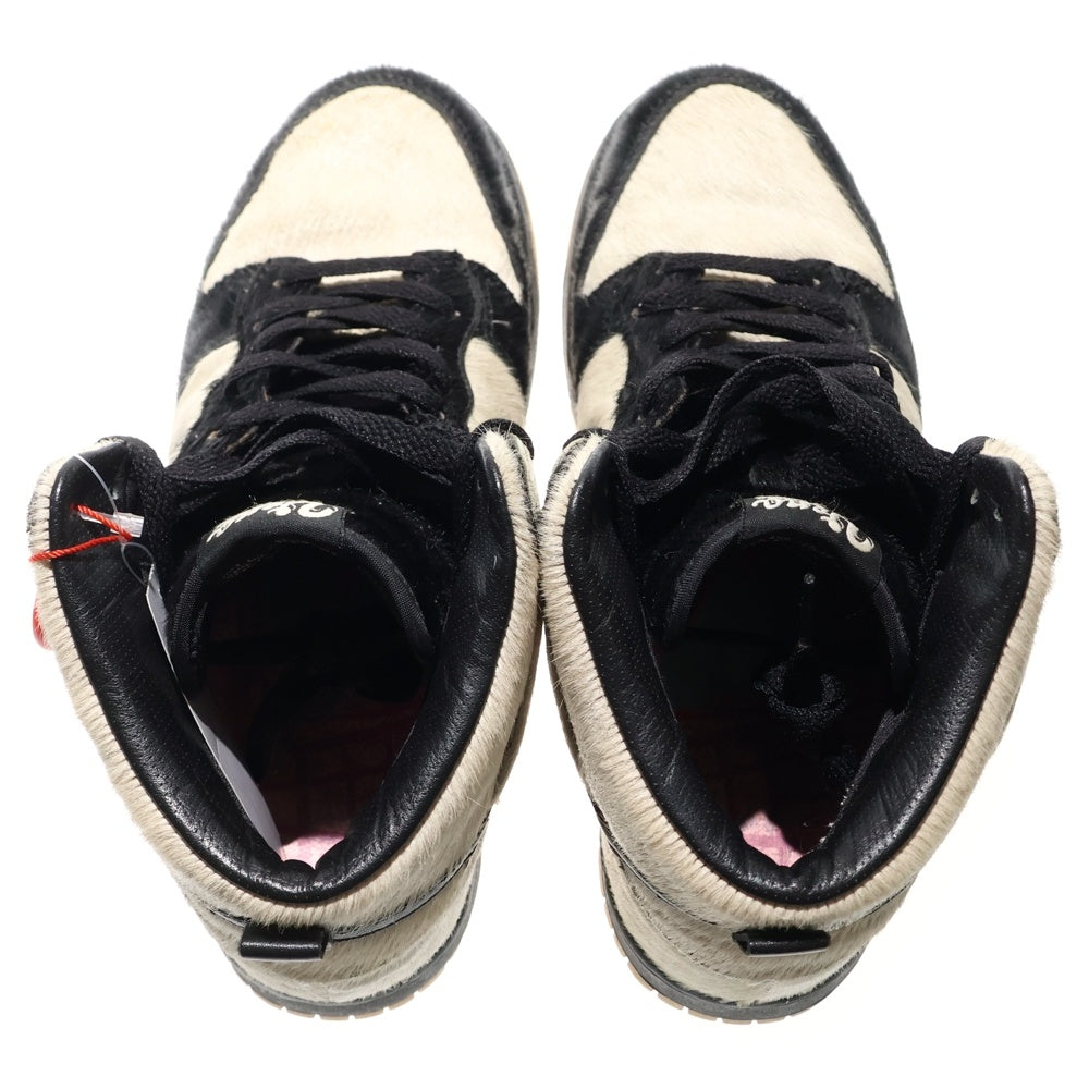 NIKE SB(ナイキエスビー) 【鑑賞用 2008年製】DUNK HIGH PREMIUM UENO-PANDA 323955-101 ダンク 上野パンダ ハイカットスニーカー レディース ホワイト/ブラック US7/25cm