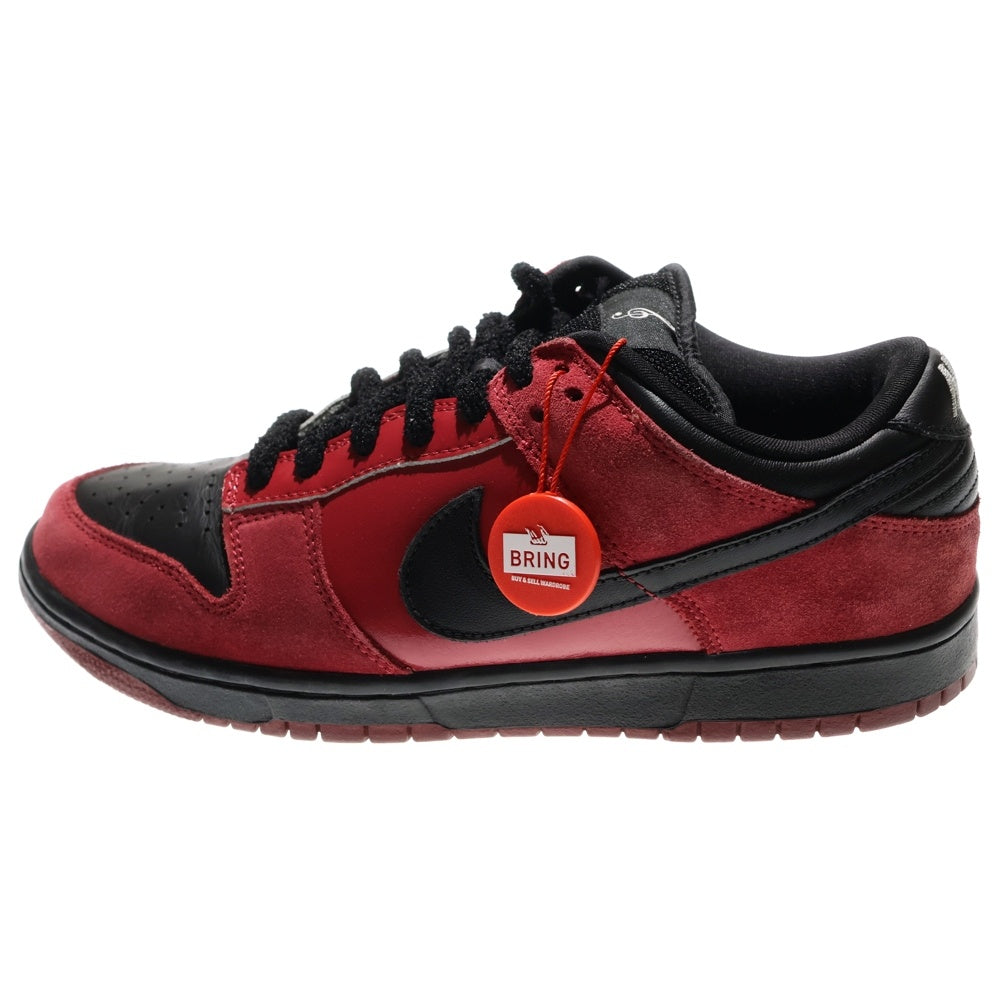 NIKE SB(ナイキエスビー) 【観賞用 2007年製】 DUNK LOW PRO SB MILLI VANILLI FALLEN HEROES PACK 304292-602 ダンクロー クリムゾンレッド ローカットスニーカー US9/27cm