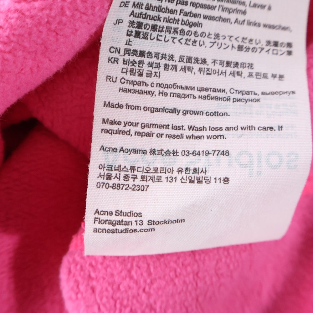 Acne Studios(アクネ ストゥディオズ) スタンプロゴ クルーネックスウェットトレーナー ピンク FN-MN-SWEA000342
