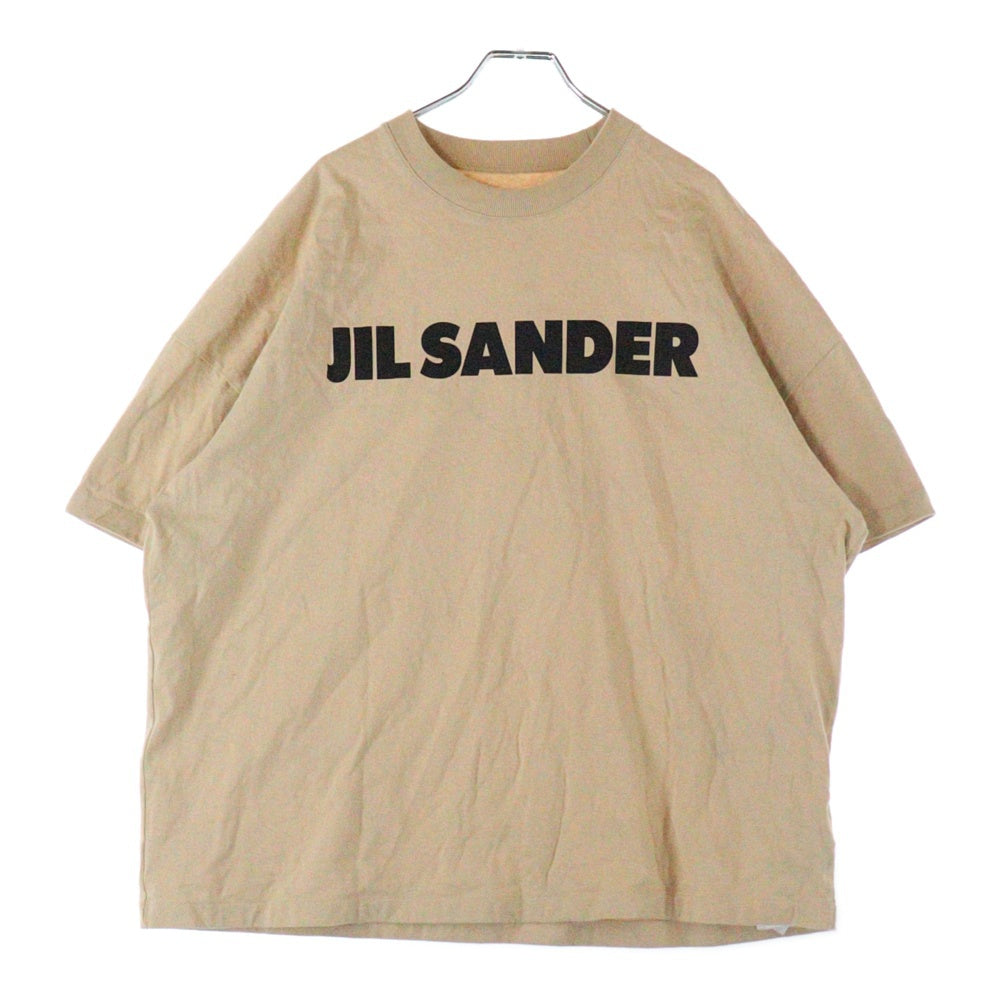 JIL SANDER(ジルサンダー) 24SS Logo S/S T-Shirt J21GC0001 J20215 ロゴ クルーネック半袖Tシャツカットソー ベージュ