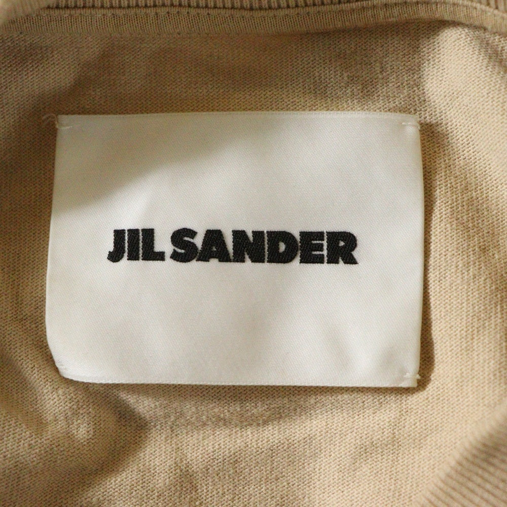 JIL SANDER(ジルサンダー) 24SS Logo S/S T-Shirt J21GC0001 J20215 ロゴ クルーネック半袖Tシャツカットソー ベージュ