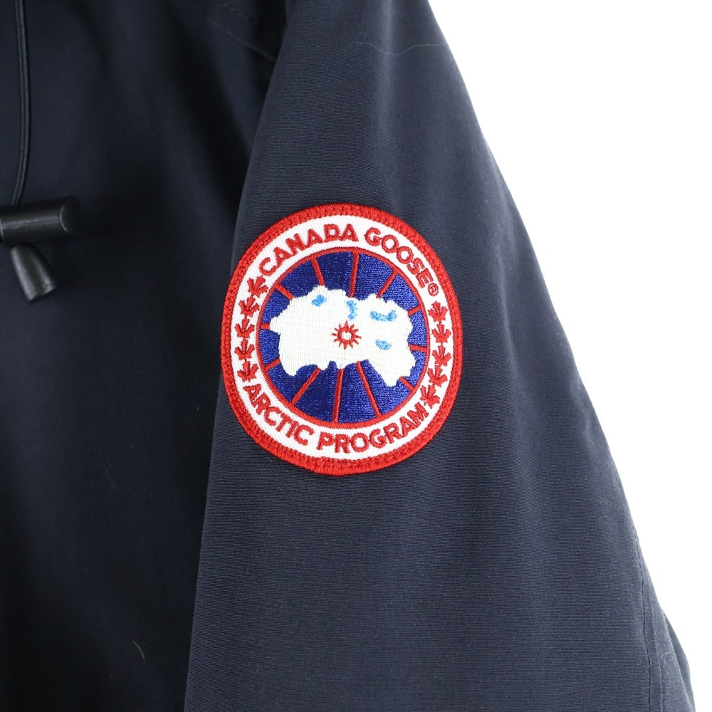 CANADA GOOSE(カナダグース) BROOKFIELD PARKA 2300JM ブルックフィールド ロゴワッペン ダウンジャケット ファーフーディ ネイビー