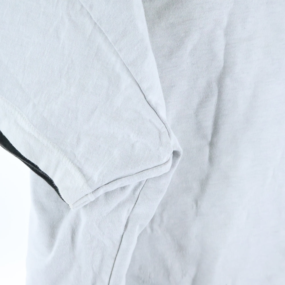 VETEMENTS(ヴェトモン) 17SS ×Hanes Oversized Double-Layer Tee WSS17HA10 ×ヘインズ オーバーサイズ ダブルレイヤード クルーネック半袖Tシャツカットソー ホワイト/ブラック