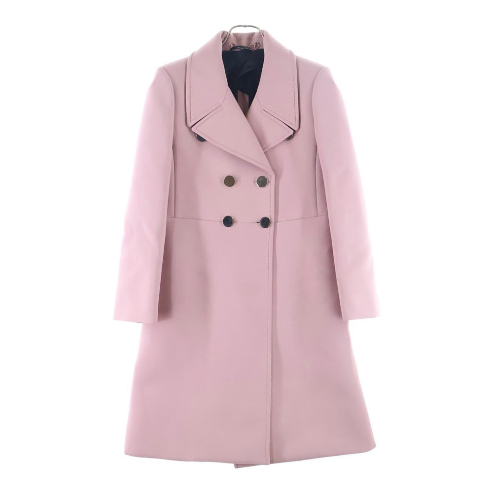 GUCCI(グッチ) 14AW ボンディング ロングチェスターダブルコート ピンク レディース 363281