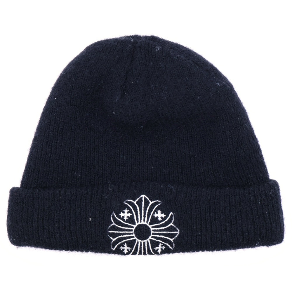 CHROME HEARTS(クロムハーツ) WOOL WATCH CAP ウールワッチキャップ CHプラス刺繍ビーニー帽子 ブラック