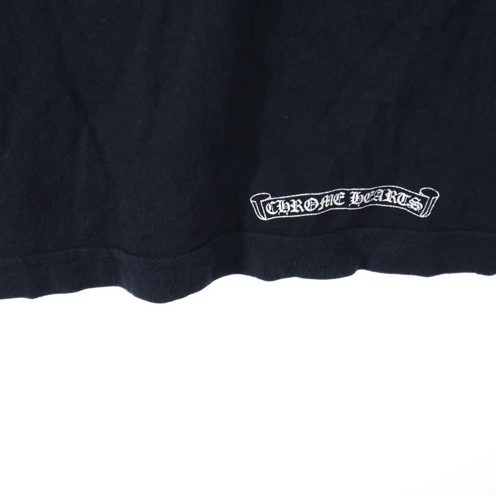 CHROME HEARTS(クロムハーツ) Arm Cross Print L/S Tee アームクロスプリントクルーネックロングスリーブTシャツカットソー ロンT ブラック