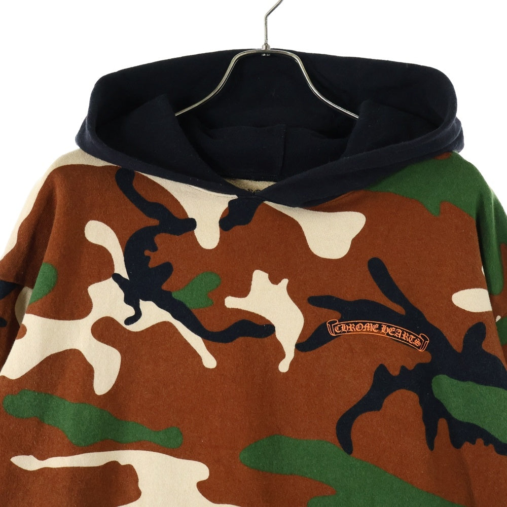 CHROME HEARTS(クロムハーツ) 22SS ×MATTY BOY PPO CAUTION HD PLVR マッティボーイ カモフラ総柄 チョンパープリントスウェット プルオーバーパーカー カーキ