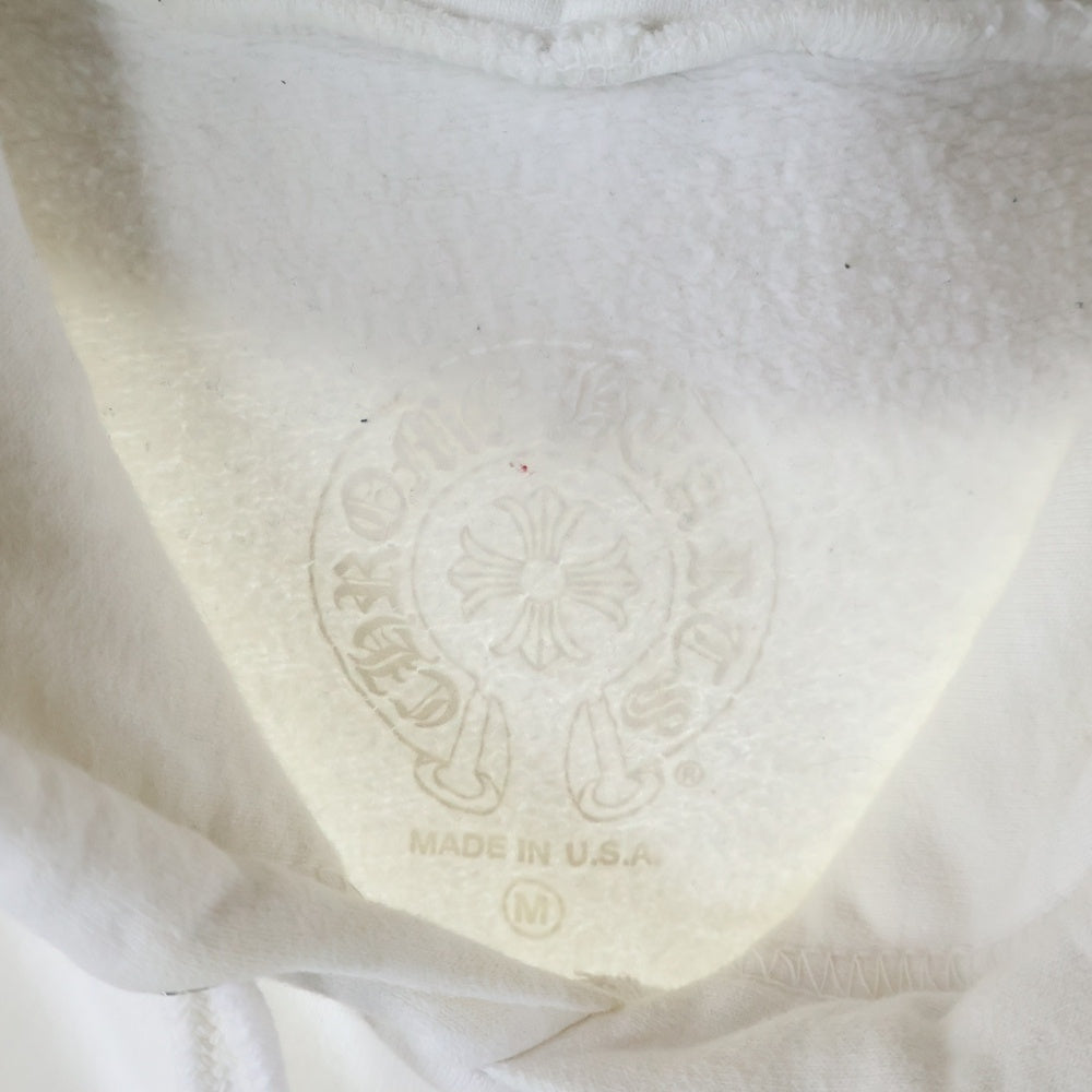CHROME HEARTS(クロムハーツ) ×MATTY BOY Chomper Horseshoe Hoodie マッティボーイ チョンパーホースシュー スウェットプルオーバーフーディーパーカー ホワイト