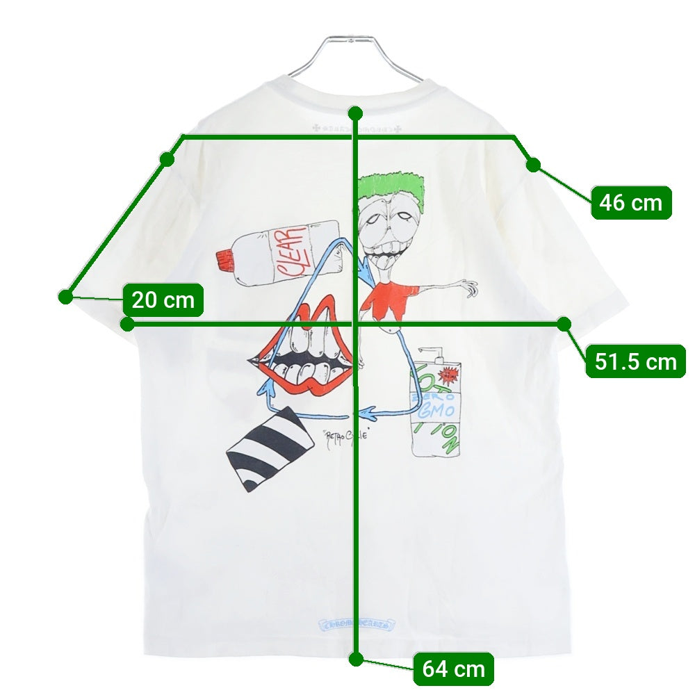 CHROME HEARTS(クロムハーツ) ×MATTY BOY RETRO CYCLE T-SHIRTS マッティボーイ レトロサイクル 半袖カットソー Tシャツ ホワイト