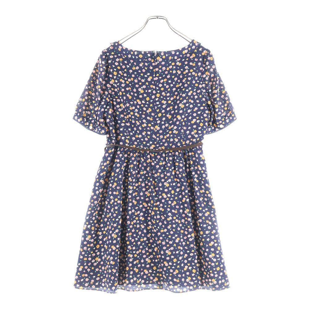 ef-de(エフデ) フラワープリント ひざ丈 ワンピース ネイビー レディース 95-21121056