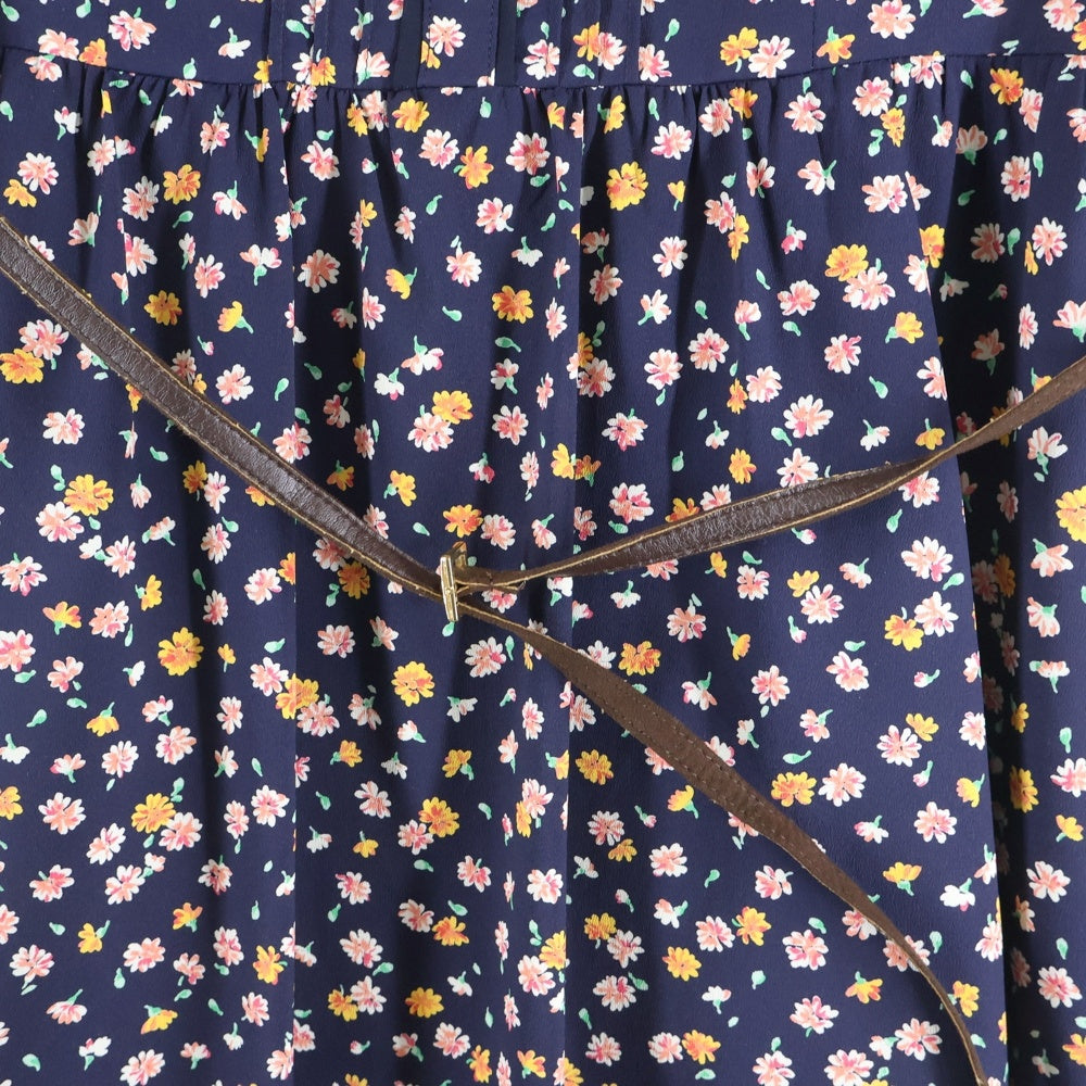 ef-de(エフデ) フラワープリント ひざ丈 ワンピース ネイビー レディース 95-21121056