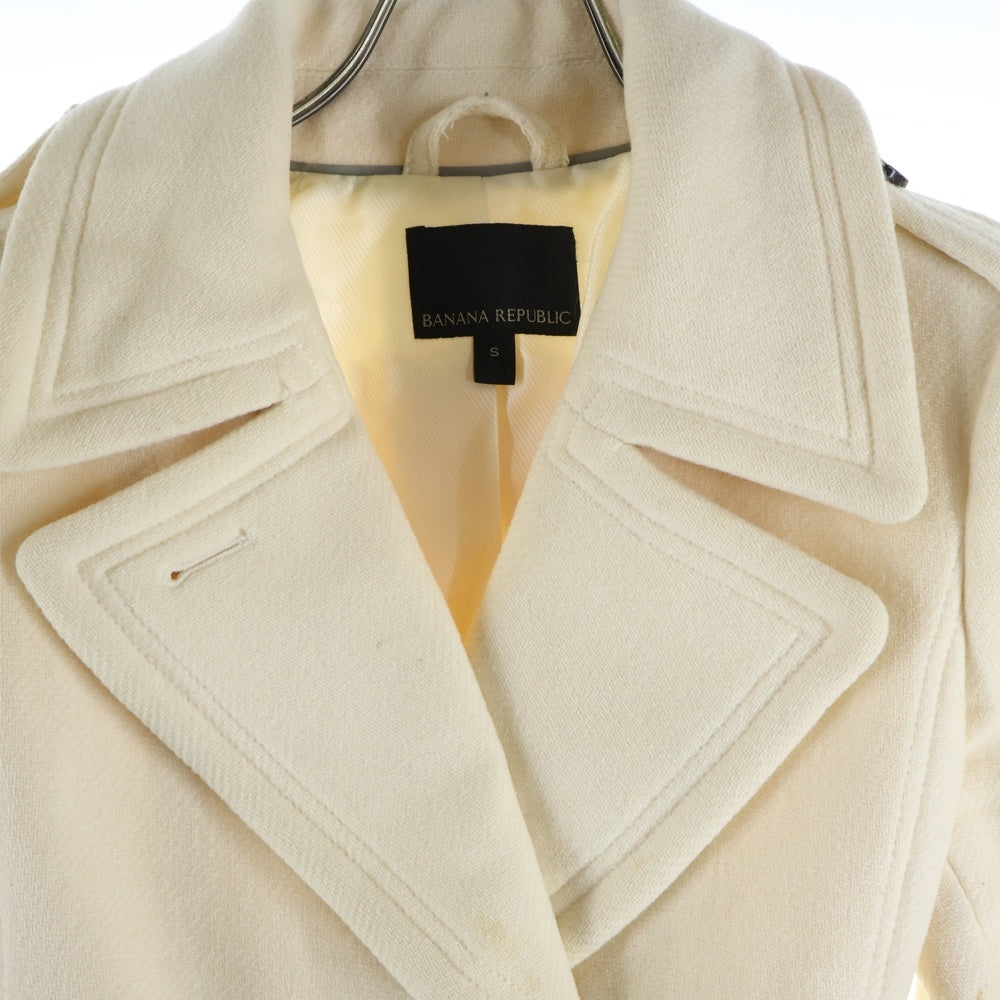 BANANA REPUBLIC(バナナリパブリック) double breasted White tan coat ダブルボタン チェスターコート ホワイト 884258