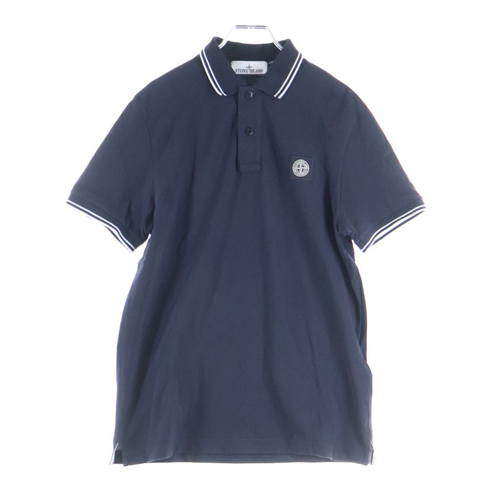 STONE ISLAND(ストーンアイランド) ロゴ半袖ポロシャツ K1S1522002SCS0018 ネイビー