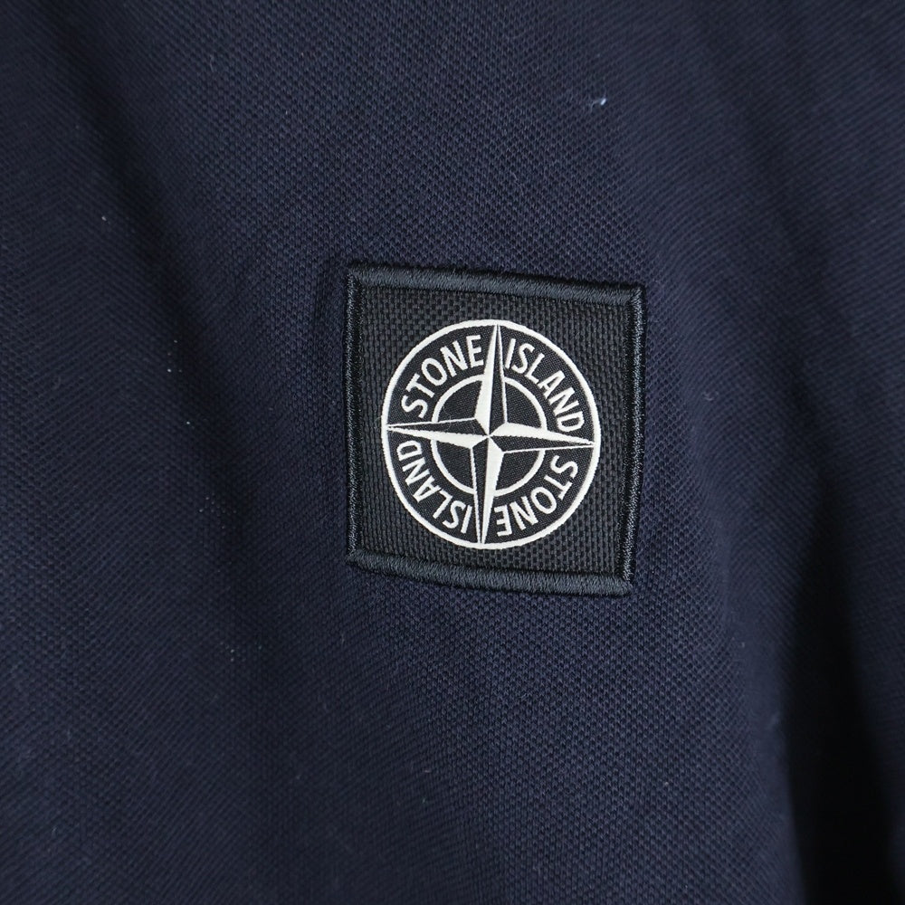 STONE ISLAND(ストーンアイランド) ロゴ半袖ポロシャツ K1S1522002SCS0018 ネイビー