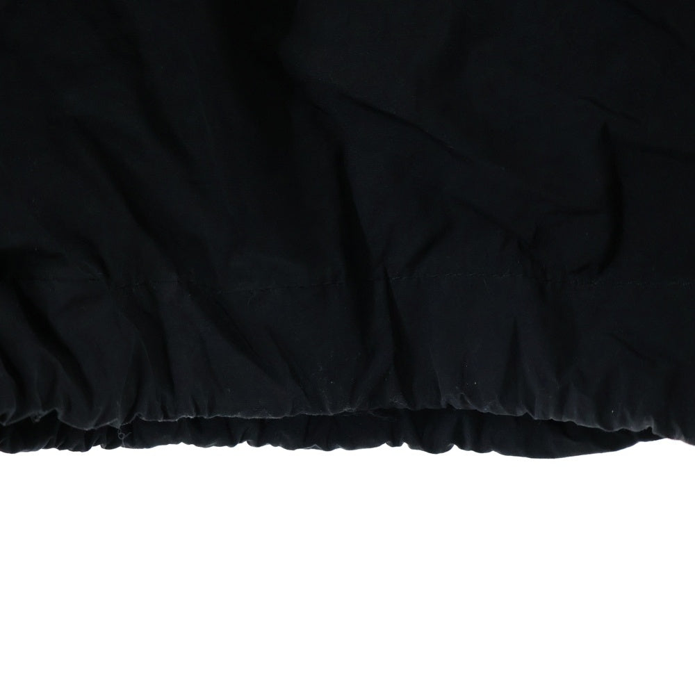 MARINE SERRE(マリーン セル) ロゴ刺繍サイドライン ナイロントラックパンツ ブラック