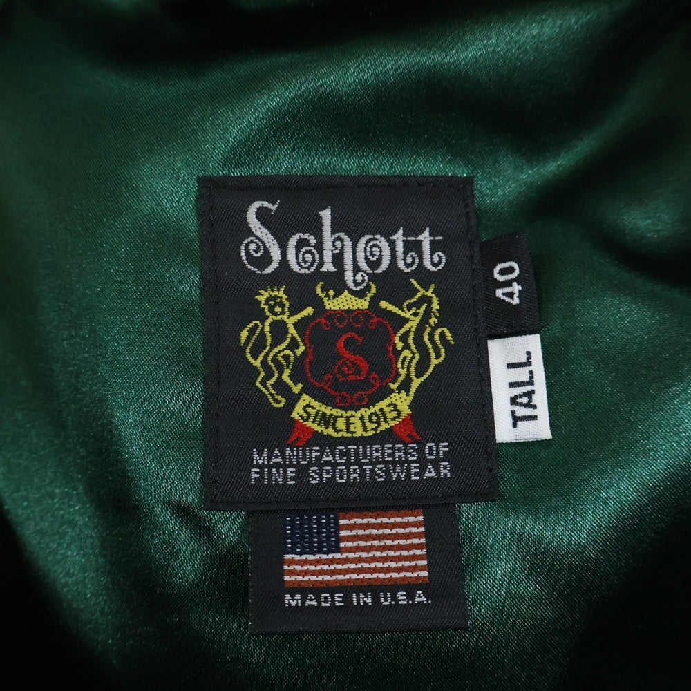 SCHOTT(ショット) 244US ラムレザー シングルライダースジャケット レザージャケット ブラック 7615