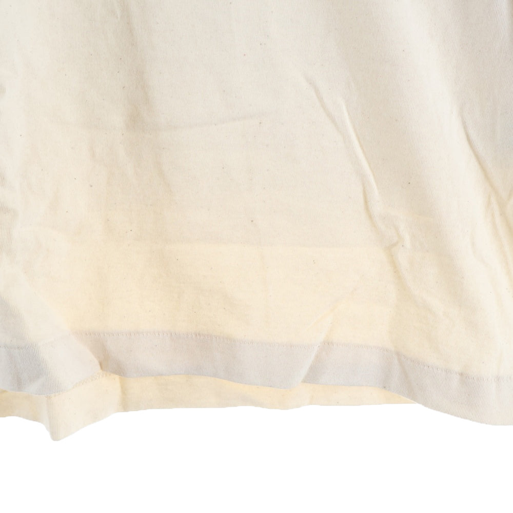 COMOLI(コモリ) Football T-shirt N03-05001 フットボールTシャツ クルーネック長袖Tシャツカットソー ロングスリーブ ロンT ベージュ