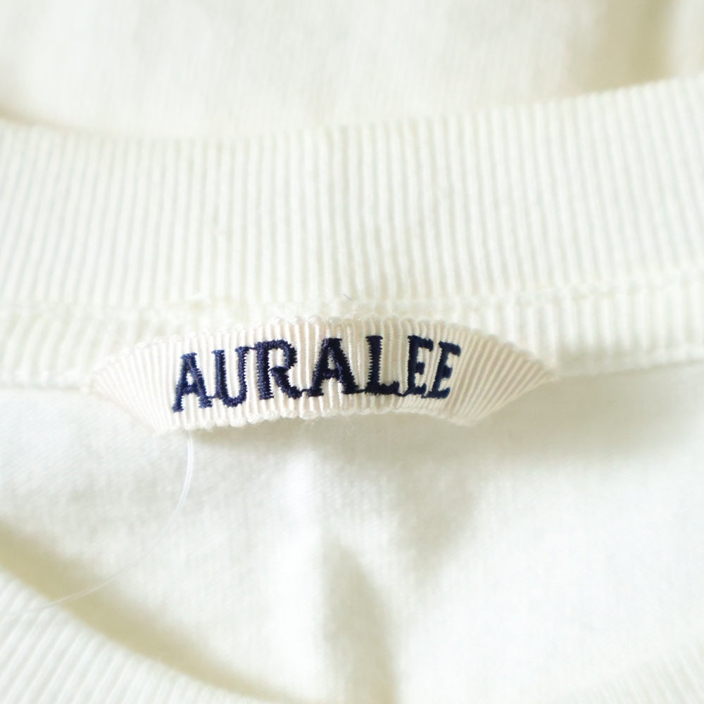 AURALEE(オーラリー) STAND-UP TEE A8ST01SU スタンドアップ ポケット クルーネック半袖Tシャツカットソー ホワイト