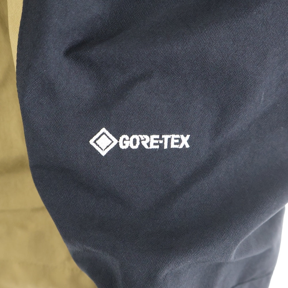 THE NORTH FACE(ザノースフェイス) MOUNTAIN JACKET GORE-TEX NP61800 マウンテンジャケット ゴアテックス ロゴ フーデッドナイロンジャケット ブラウン/ブラック