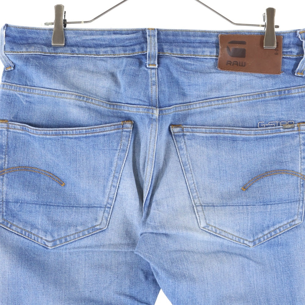 G-STAR RAW(ジースターロウ) 3301 STRAIGHT ボタンフライ ストレートデニムパンツ ジーンズ ブルー