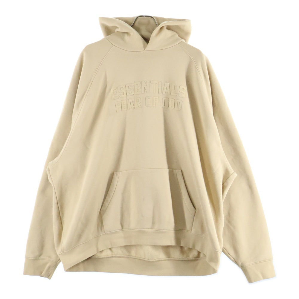 FOG Essentials(エフオージー エッセンシャルズ) Essenrials Hoodie ラバーロゴスウェットパーカー フーディ ベージュ