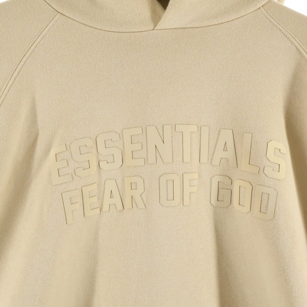 FOG Essentials(エフオージー エッセンシャルズ) Essenrials Hoodie ラバーロゴスウェットパーカー フーディ ベージュ