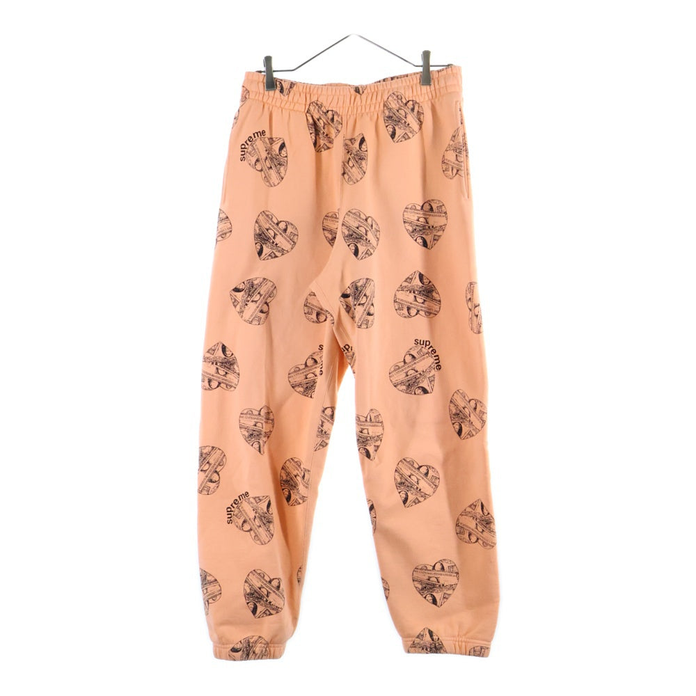 SUPREME(シュプリーム) 24AW Love Cash Sweatpant ラブキャッシュ プリントスウェットパンツ オレンジ