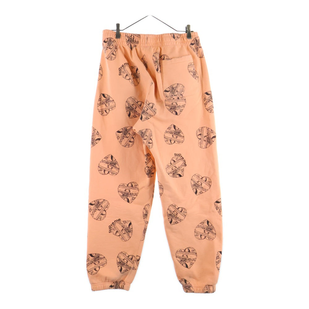 SUPREME(シュプリーム) 24AW Love Cash Sweatpant ラブキャッシュ プリントスウェットパンツ オレンジ