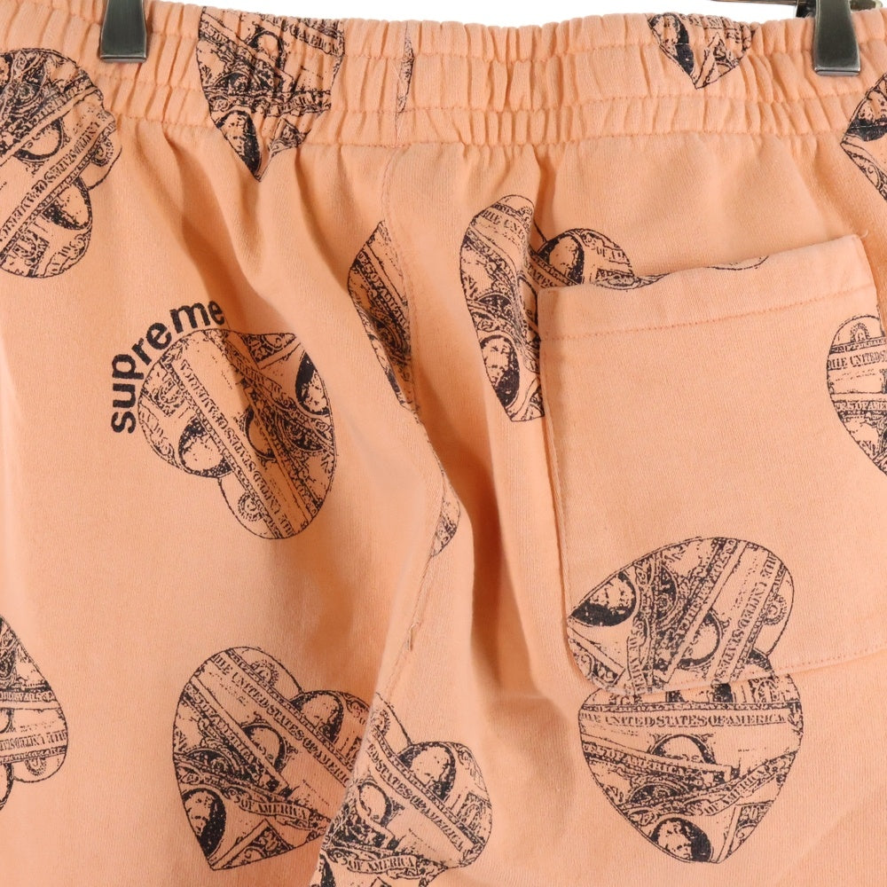 SUPREME(シュプリーム) 24AW Love Cash Sweatpant ラブキャッシュ プリントスウェットパンツ オレンジ