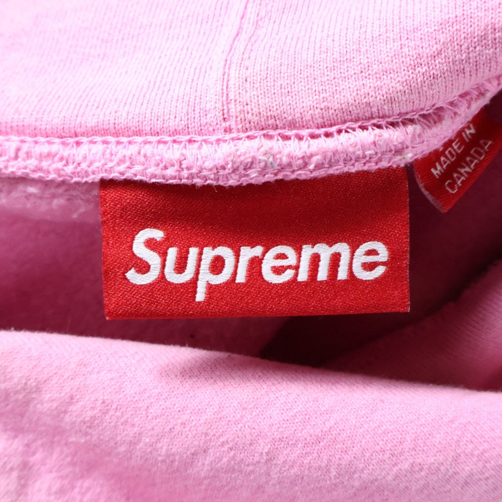 SUPREME(シュプリーム) 24AW Micro Logo Hooded Sweatshirt マイクロロゴ フーデッドスウェットシャツ スウェットパーカー フーディ ピンク