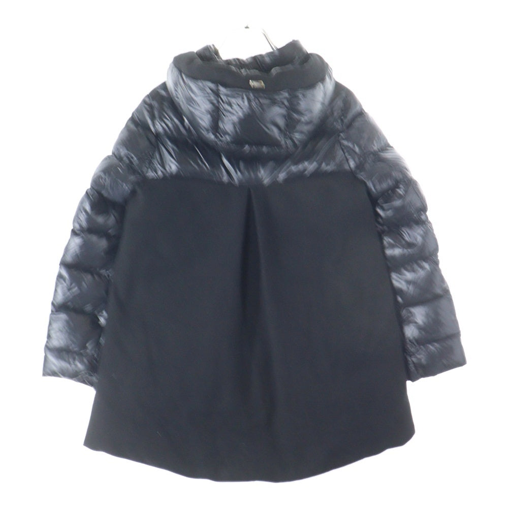 HERNO(ヘルノ) OnePoint Logo Down Jacket 51773‐46671‐7 ワンポイントロゴ ダウンジャケット フーディ ブラック