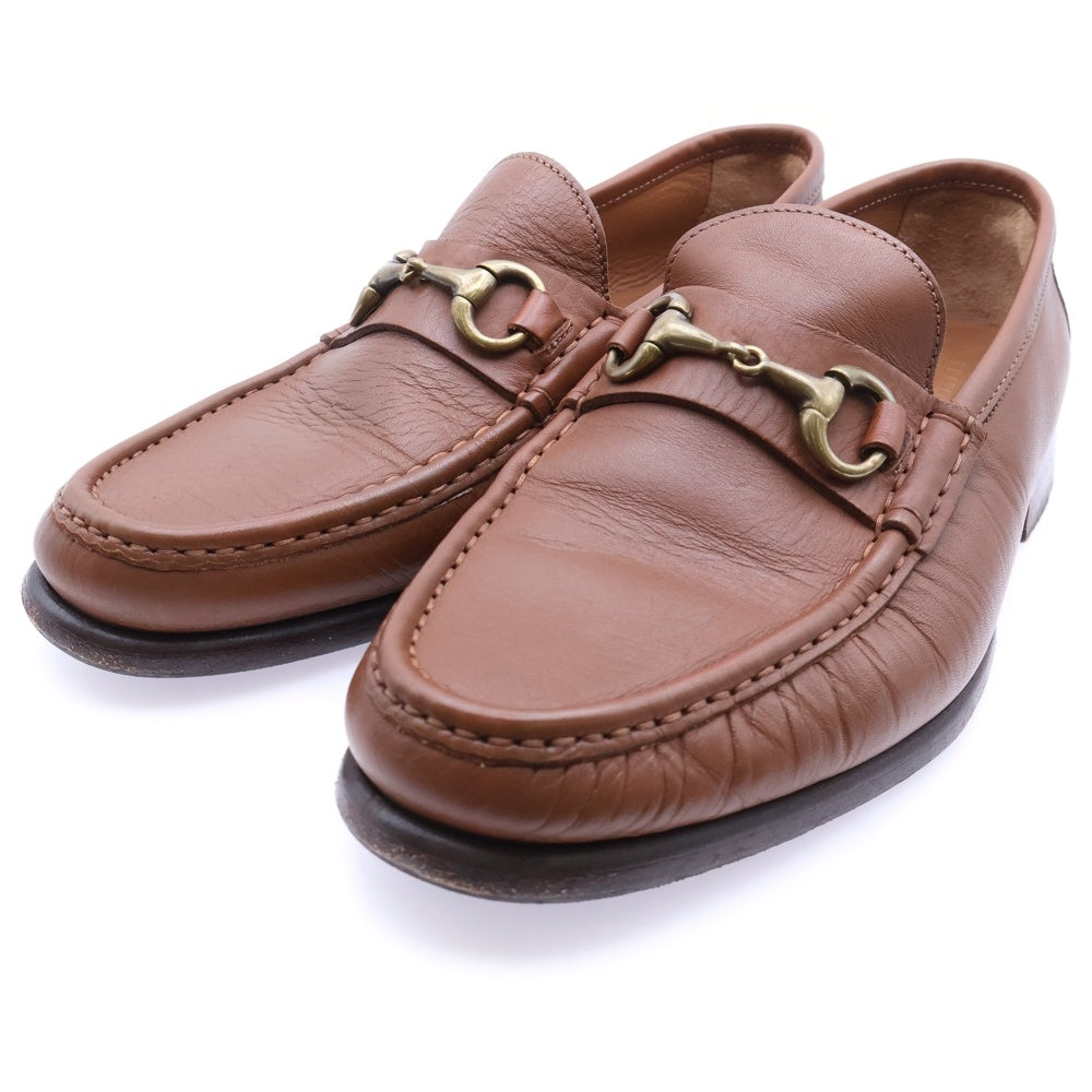 TOMORROWLAND(トゥモローランド) ×FRANCO BOSCHI Leather Loafers ×フランコボスキ ビット レザーローファー ブラウン