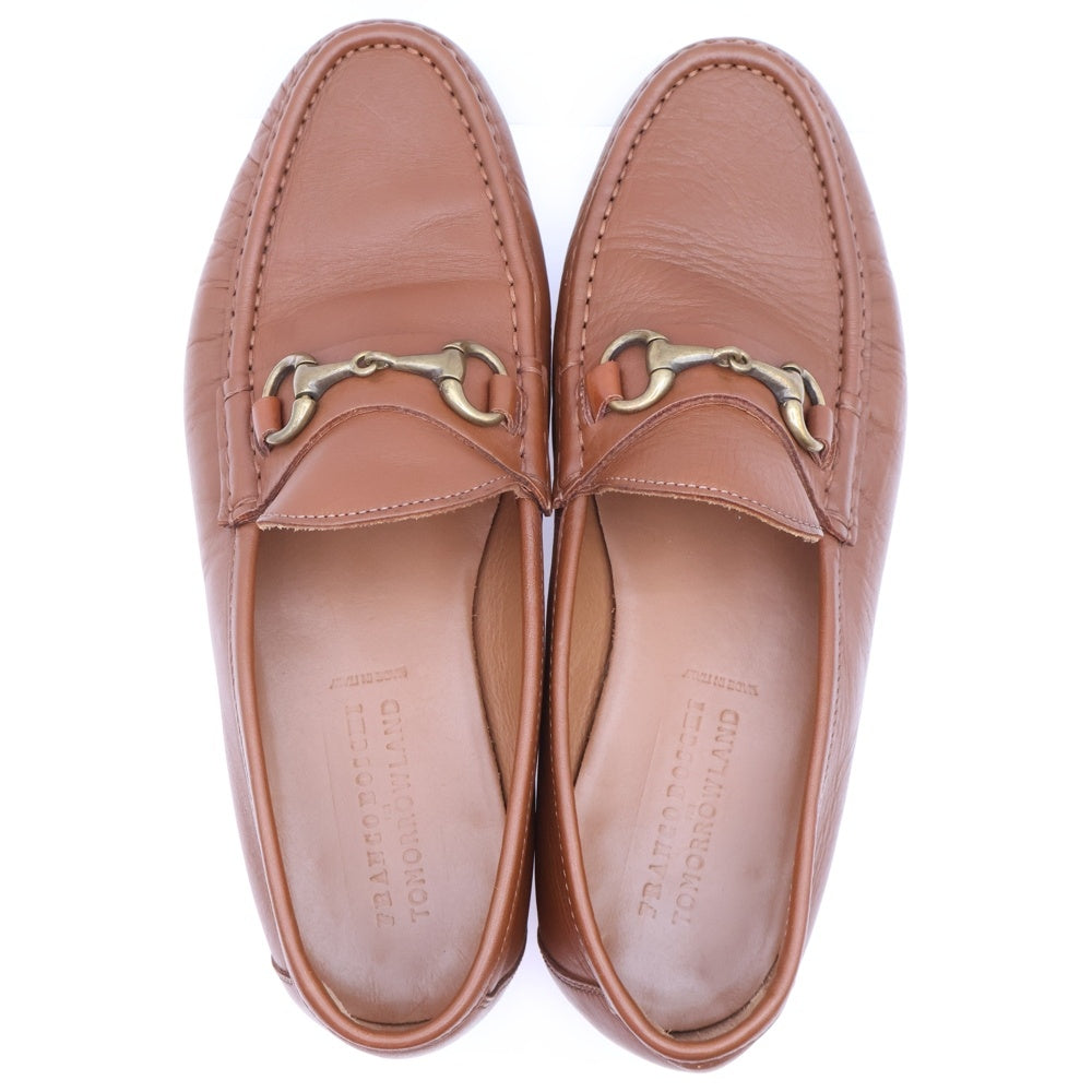 TOMORROWLAND(トゥモローランド) ×FRANCO BOSCHI Leather Loafers ×フランコボスキ ビット レザーローファー ブラウン