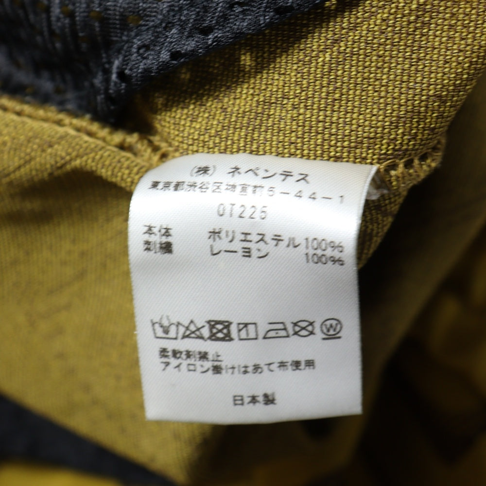 Needles(ニードルス) 24SS TRACK PANT POLY JQ OT225 ポリジャガード 総柄 トラックパンツ イエロー