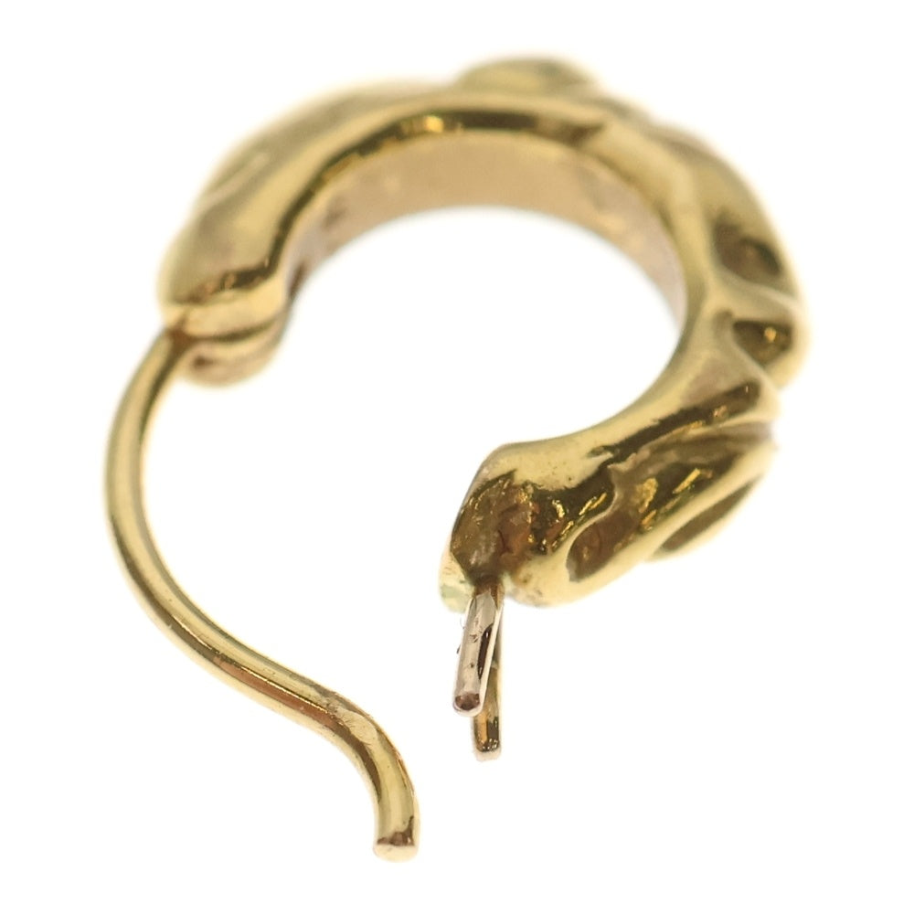 CHROME HEARTS(クロムハーツ) 22K TNY HOOP SCRL タイニースクロールフープピアス ゴールド